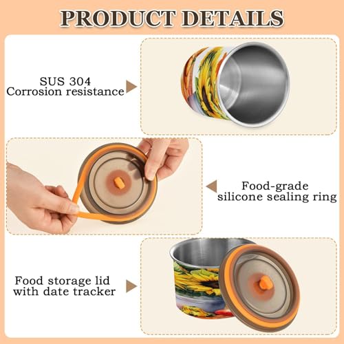Contenedor hermético de acero para café 17oz miniatura 4