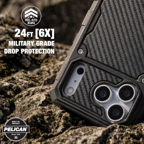 Image of Pelican Shield Phone Case for iPhone 18 Pro - MagSafe Compatible - Carbon