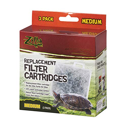 Zilla Replacement Filter Cartridges Medium, 3 Pack