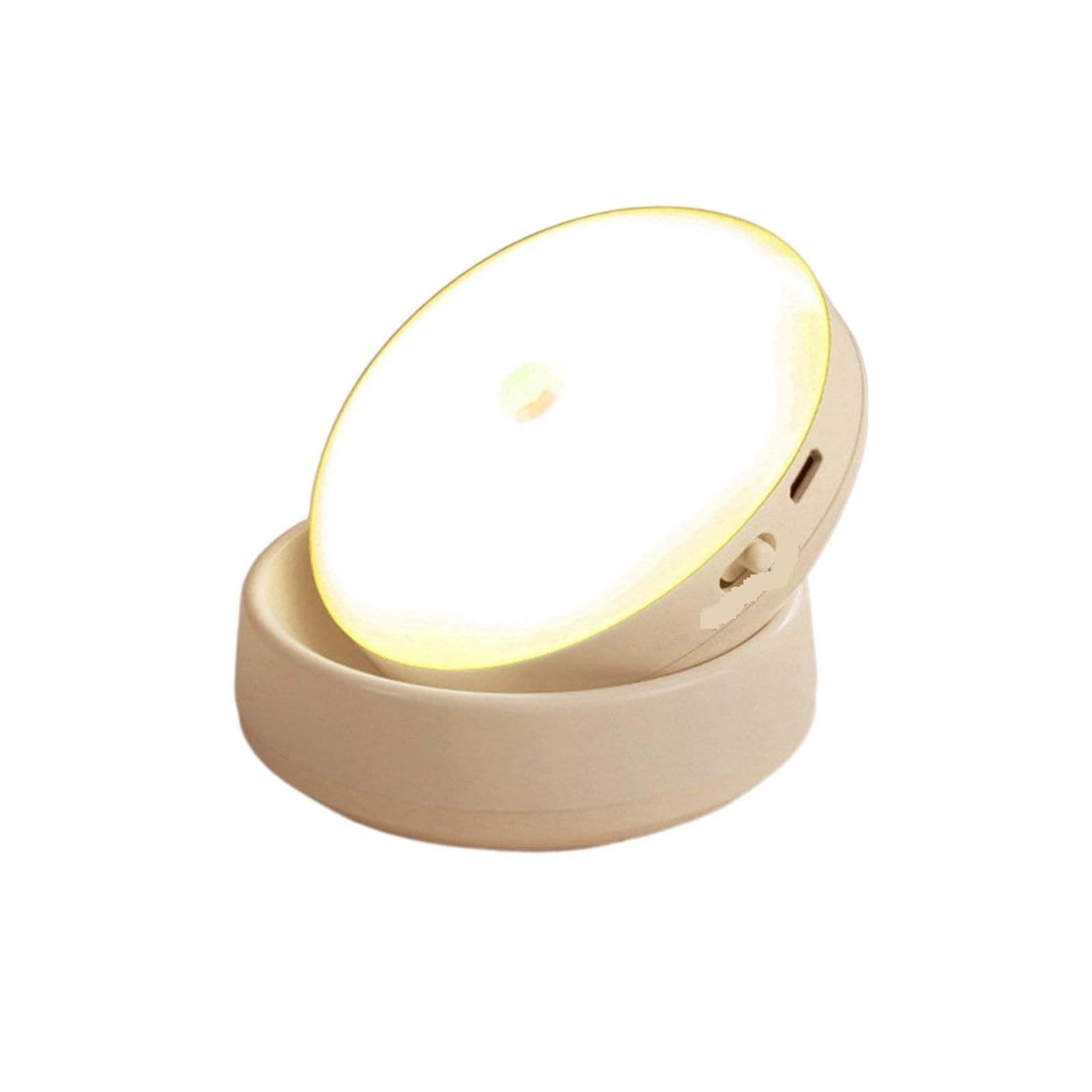 360 Obrócony czujnik ruchu PIR Lampka nocna LED Kinkiety Akumulator Światło podszafkowe Bezprzewodowa lampka nocna do szafy(Warm White)