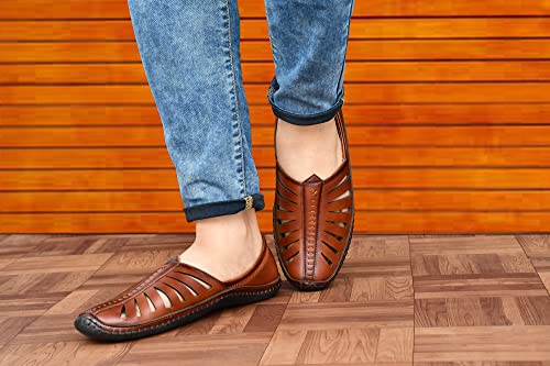 Karaddi-5082-Mens-Loafer-Stylish-Ethnic-Peshawari-Nagra-Mojadi-Sherwani-Sandals-Wedding-Latest-Kolhapuri-Brown-Tan-Black-Shoes-for-Men