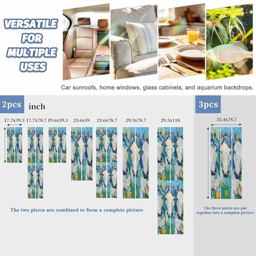 Vinilo Decorativo Estático Azul 19.6 x 39.3 Pulgadas miniatura 3