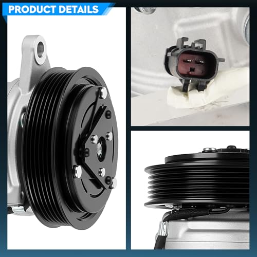 TadaMark New AC Air Conditioner Compressor w/Clutch, Note: for 3.7L Only by TadaMark - Used condition - Image 3