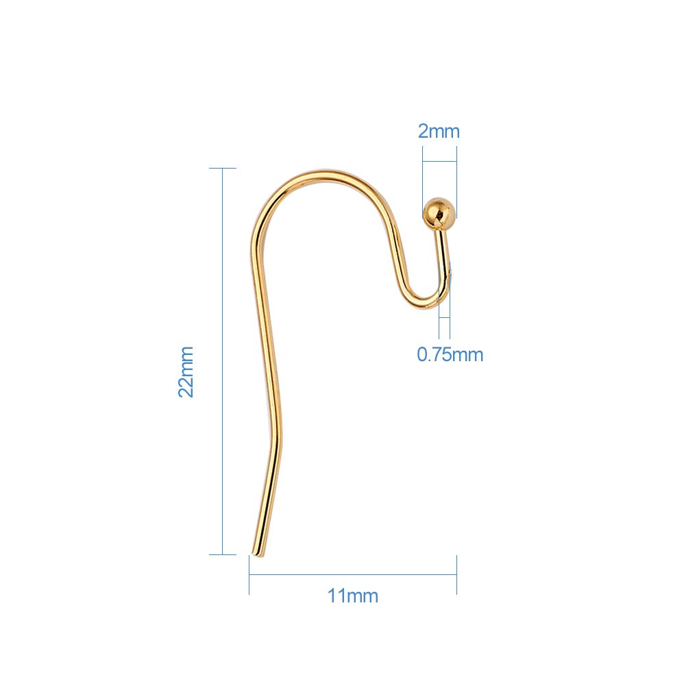 Shepherd's Hook Earwires | Fishhook Earring Earwires | Earring Hooks