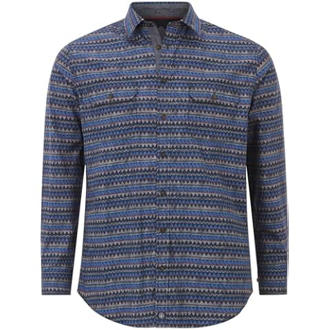 Jan Vanderstorm Homme Chemise Haljorn Bleu 7XL Cover