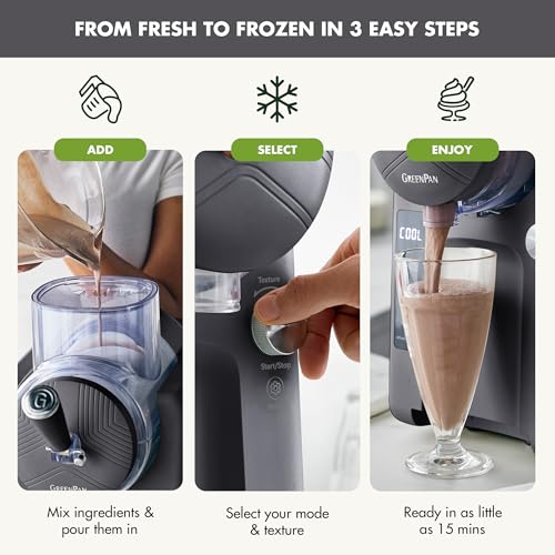 GreenPan Frost 2-Quart Compressor Ice Cream Maker & Soft Serve Machine — view 4