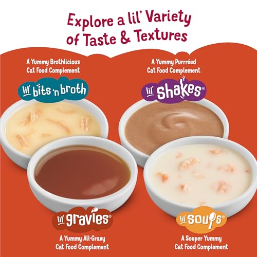 Image of Purina Friskies Lil' Gravies Roast Beef Flavor Cat Food Complement Lickable Cat Treats - (Pack of 16) 1.55 oz. Pouches