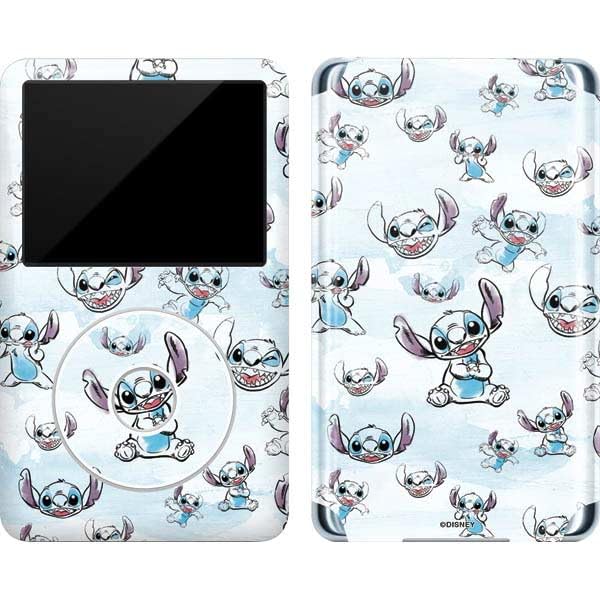Skinit Decal MP3 Player Skin Compatible with iPod Classic (6th Gen) 80GB - Officially Licensed Disney Lilo and Stitch Pattern Design