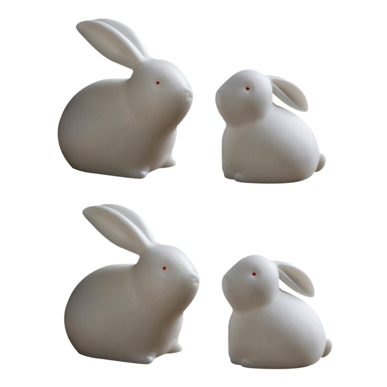 Figurine lunaire chinoise en céramique haut de gamme - Statuette lapin PRETYZOOM