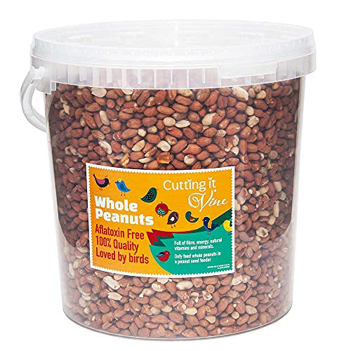 Cutting it Vine Peanuts for Birds (10L Tub), Attract Wild Birds with Finest Grade Peanuts, Year Round Wild Bird Food and Squirrel Food of Choice