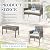 BUPPLEE 4 Pieces Patio Furniture Set, Outdoor Wicker Rattan Patio Conversation Furniture Set with Waterproof Cushion and Table for Lawn Backyard, Garden, Balcony, Porch and Poolside (Dark Grey)