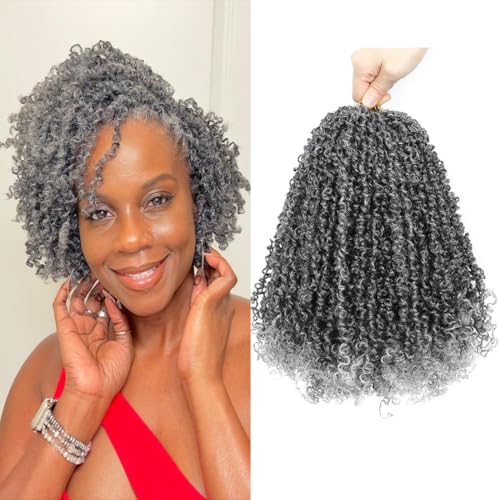 Youngther Yanky twist crochet hair Pre-Twisted Fluffy Twist with curly
