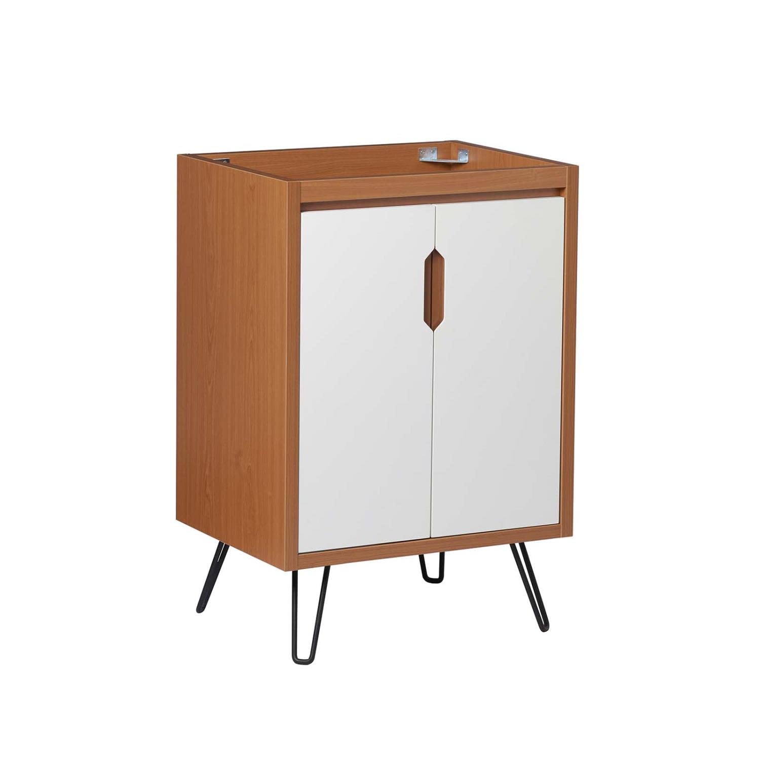 Modway Energize 23" MDF and Particleboard Bathroom Vanity Cabinet - Cherry White