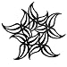 koziol FLAME Trivet (heat resistant up to high temperatures), black
