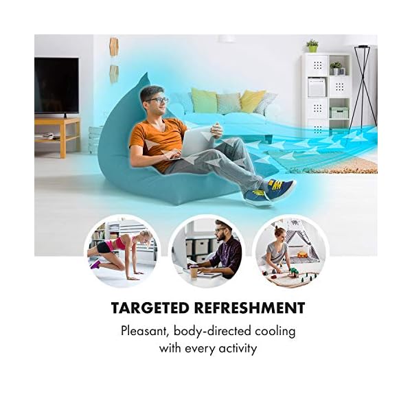 Klarstein IceWind Plus - 4-in-1: Air Cooler, Fan, Humidifier, Air Purifier, Air Throughput: 330 m³ / h, Power Consumption: 65 Watts, NatureWind Function: 4 Speeds, 3 Operating Modes - Image 4