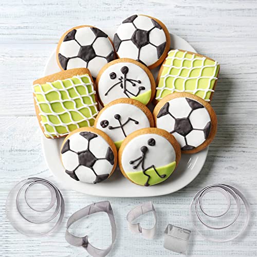 Senshuomy Mini Cookie Cutter Set,Biscuit Cutters,Shapes Cutter,Heart Cookie Cutters Set-10 Styles in 3 Sizes - Image 3