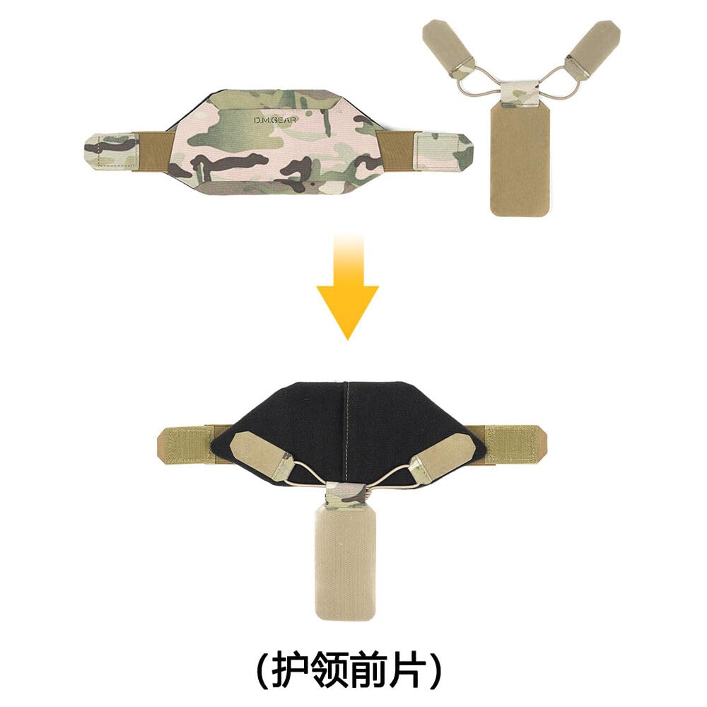 Tactical Vest Universal Collar 2.0 Neck Armor for JPC FCSK 6094 CPC