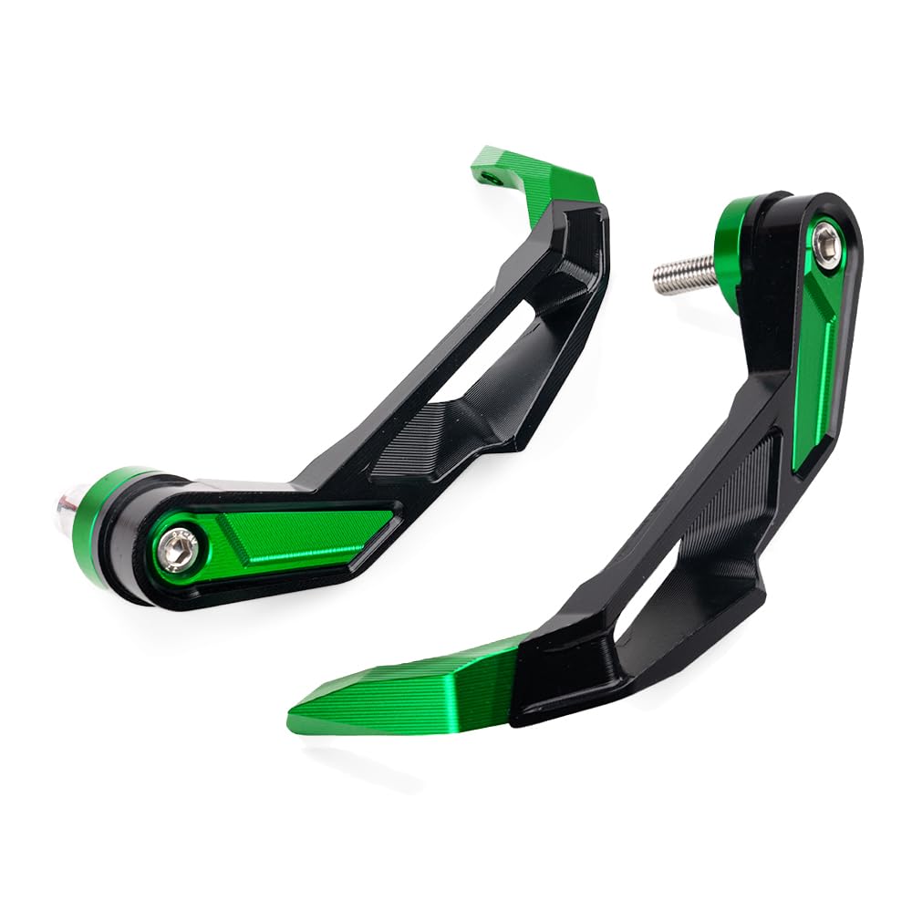 Paramani Protezione del Manubrio del Moto in Lega di Alluminio Paraleve Protezione Leva Freno per Z900 2025 Z800 Z1000 SX Z750 Z400 Z500 ZX6R ZX10R Ninja 250 300 1000 Ninja500 SE Accessori (Verde)