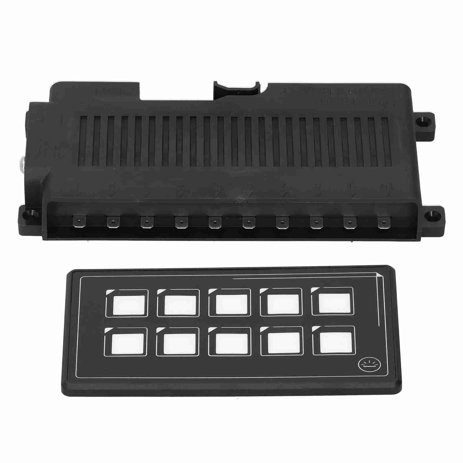 Schalter Panel Schalttafel 10P Membransteuerung Bluetooth APP Steuerung LED Hintergrundbeleuchtung Touch Wasserdichter Wohnmobilboote