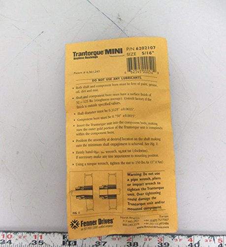 Fenner Drives 6202360 Trantorque GT Keyless Bushing, 1-3/8