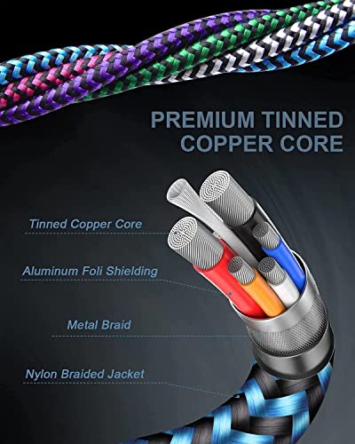Image of USB C To Lightning Cable 3ft /5pack, USB-C Apple Certified Cord Fast Charging for iPhone 14 Pro Max 13 12 11 Se X Xs Plus, Cargador Original Lightening Type C Heavy Duty Power Wire Phone Charger USBC