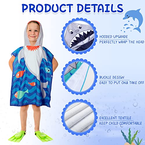 Foaincore FOAINCORE-BABY TOWEL-25 6 Pack Hooded Beach Towel For Kids Hooded Bath Towel 47 X 24 Inch Towel Poncho Kids Towel Set Microfiber Baby Towel thumb #2