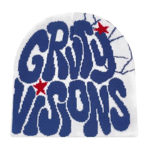 Gorro tejido jacquard GR YUNYUN678 rojo de acrílico para invierno unisex SMT082-red 4