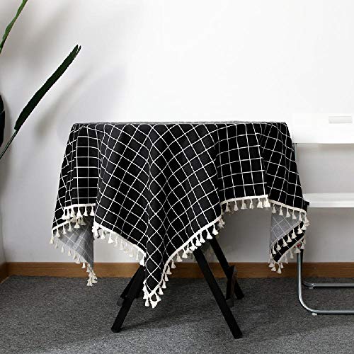 Nappe facile à nettoyer rectangulaire en toile cirée imperméable pour table - 7