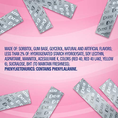 Extra 022000159489 Classic Bubble Sugar Free Chewing Gum thumb #6