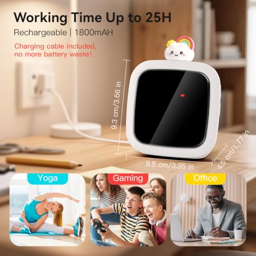 Yunbaoit Digital Visual Timer for Kids, 99-Minute Countdown, Rechargeable - Image 5