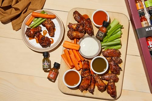 Image of Thoughtfully Gourmet, Master Hot Sauce Collection Sampler Set, Flavors Include Garlic Herb, and More, Hot Sauce Gift, Set of 30