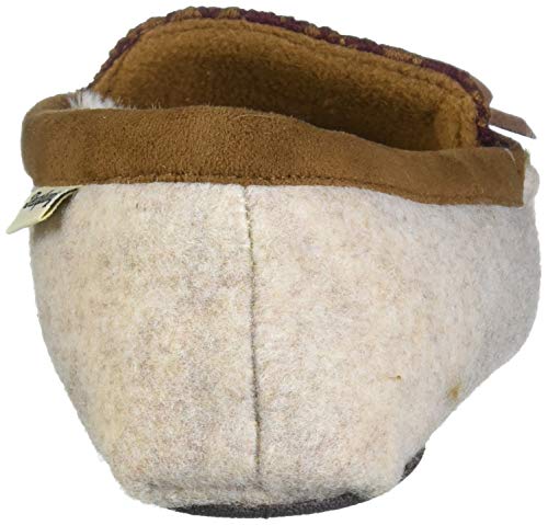 Dearfoams Women's Felted Microwool and Fairisle Knit Moccasin Slipper3