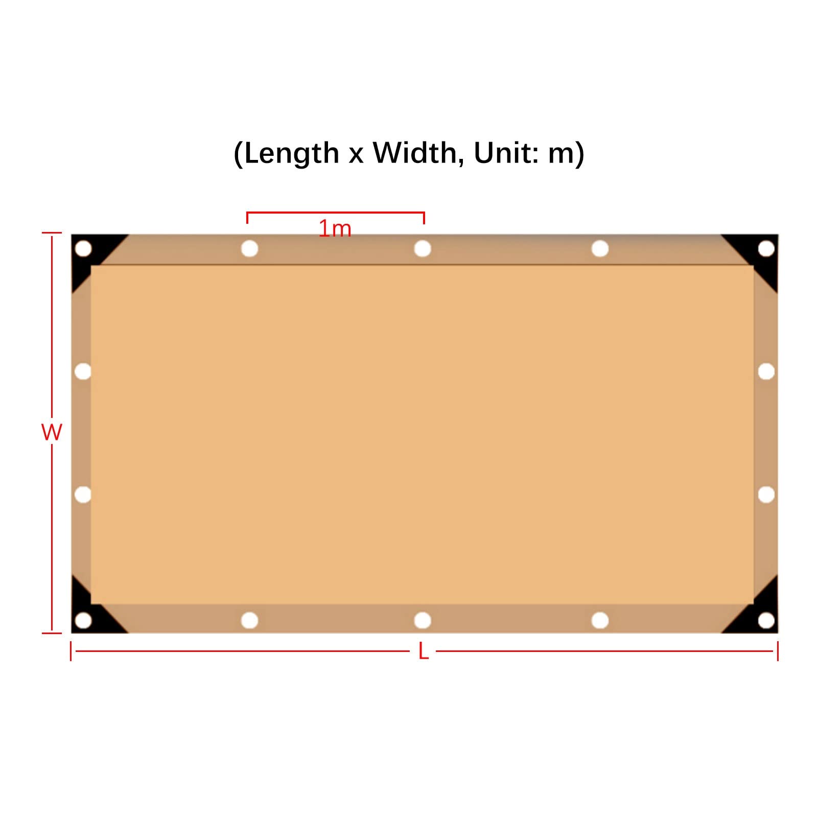 Baldachim z żywicy UV, 1,5 x 4 m, z aluminiowymi przelotkami, 95% słońca, do szklarni, osłony roślin i ogrodu, tarasu, ochrona na zewnątrz