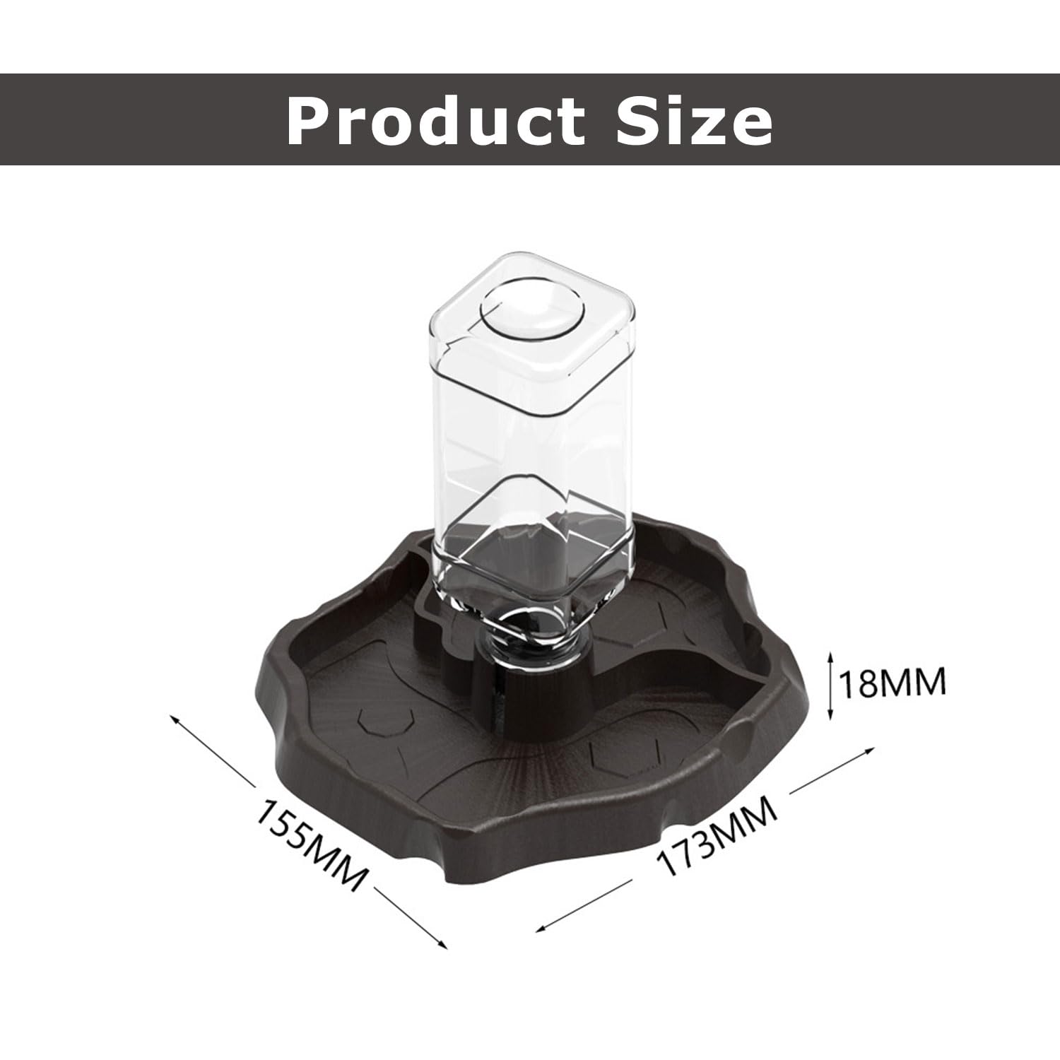 JOYOLA Bol à Eau pour Reptile, Distributeur d'eau pour Reptile Bol d'eau de Nourriture pour Reptiles Bol Reptiles 2 en 1 de Nnourriture Mangeoire Gamelle Tortue pour Tortues, Hamsters