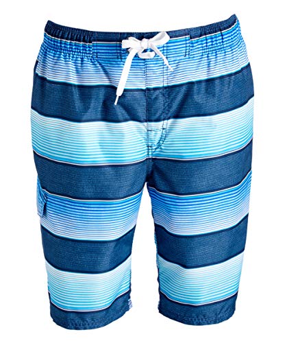 Image of Kanu Surf Men's Big Viper Extended Size Stripe Swim Trunk
