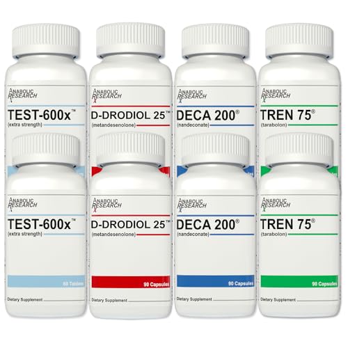 Anabolic Research Mass Stack - 2 Month Supply - 8 Bottles - Dietary Supplement Supports Workout...