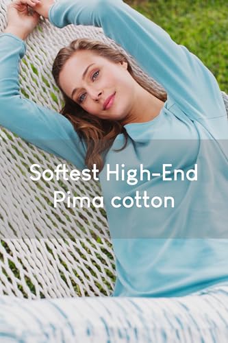 Incredibly Soft Pima Cotton Women's Pajamas Set - The Therapist3