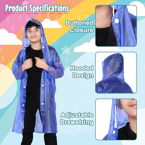 Image of HACER Ferrari Raincoat for 13 to 14 Years Old Kids Waterproof Full Length Hood & Pockets Boys and Girls Rainwear Carry Bag Included- (Random Color, Size- 42, 1 Pc)