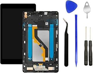 Eaglewireless Full LCD Display Touch Screen Digitizer Assembly Replacement with Frame Housing for Samsung Galaxy Tab A 8.0 Wi-Fi 2019 SM-T290 T290 T295-Black