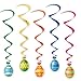 Beistle 5-Pack Easter Egg Whirls for Parties, 3-Feet 4-Inch