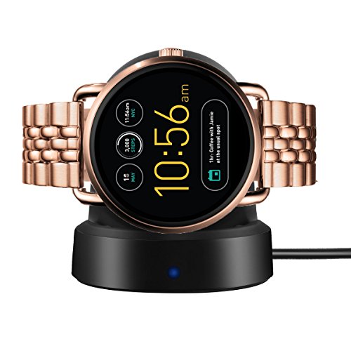 SkyBand Station sans Fil pour Montres connectées Fossil Q Wander (Noir)