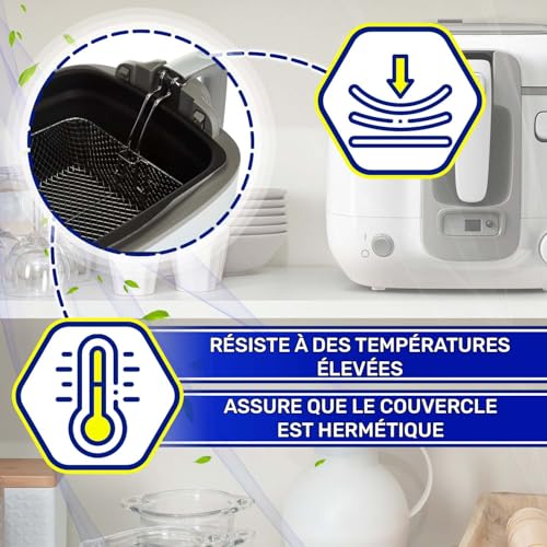 MONTERAL Joint de Couvercle pour Friteuse avec Le Code Original SS-993476 SS993476 pour Tefal pour Moulinex Super Uno - Garantie de 10 Ans – Image 5