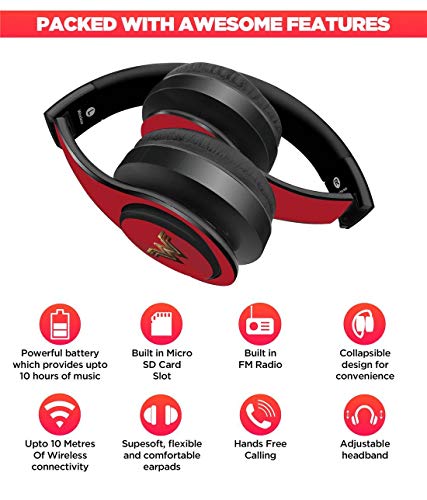 Image of Macmerise Logo Wonder Woman - Decibel Wireless On Ear Headphones