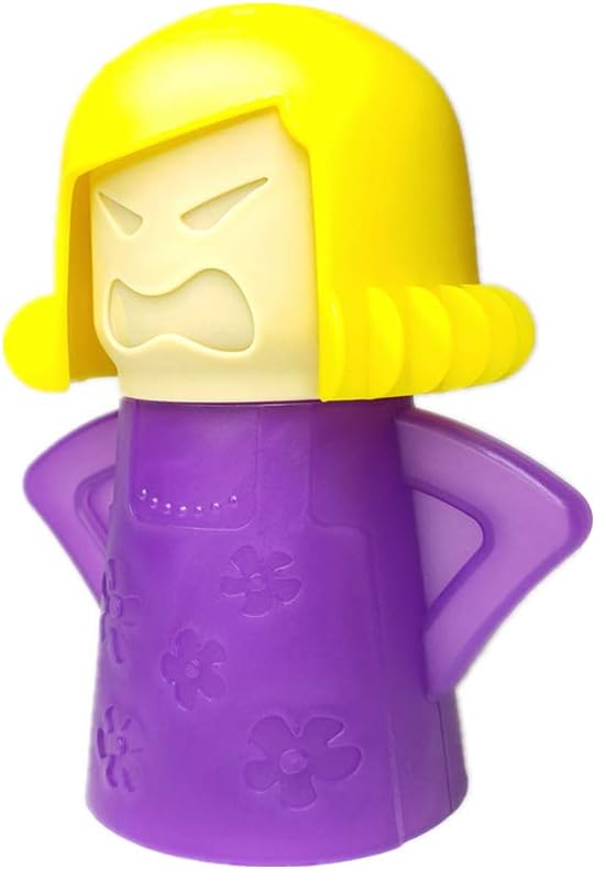 Angry Mom Microwave Cleaner, Mad Mama Microwave Steam Cleaner, Just Add Vinegar and Water, Easily Cleans the Crud in Minutes (Purple)