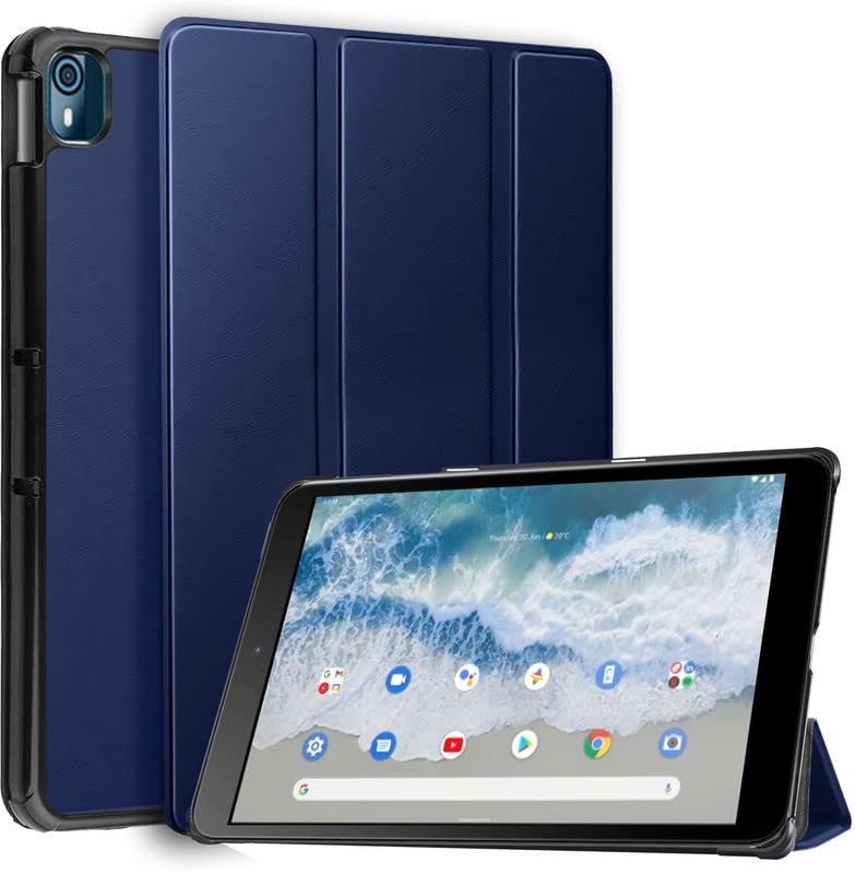 Robustrion Smart Trifold Flip Stand Case Cover for Nokia Tab T10 8 inch Tablet - Navy (B0BH4C92J9) Amazon Price History, Amazon Price Tracker