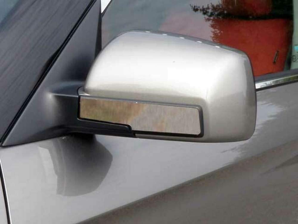 QAA is Compatible with 2010-2012 Kia Soul 2 Piece Stainless Mirror Accent Trim, Does NOT Include Cut Out for Turn Signal MA10830