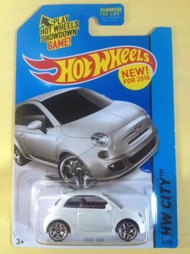 2014 Hot Wheels Hw City Fiat 500 - White
