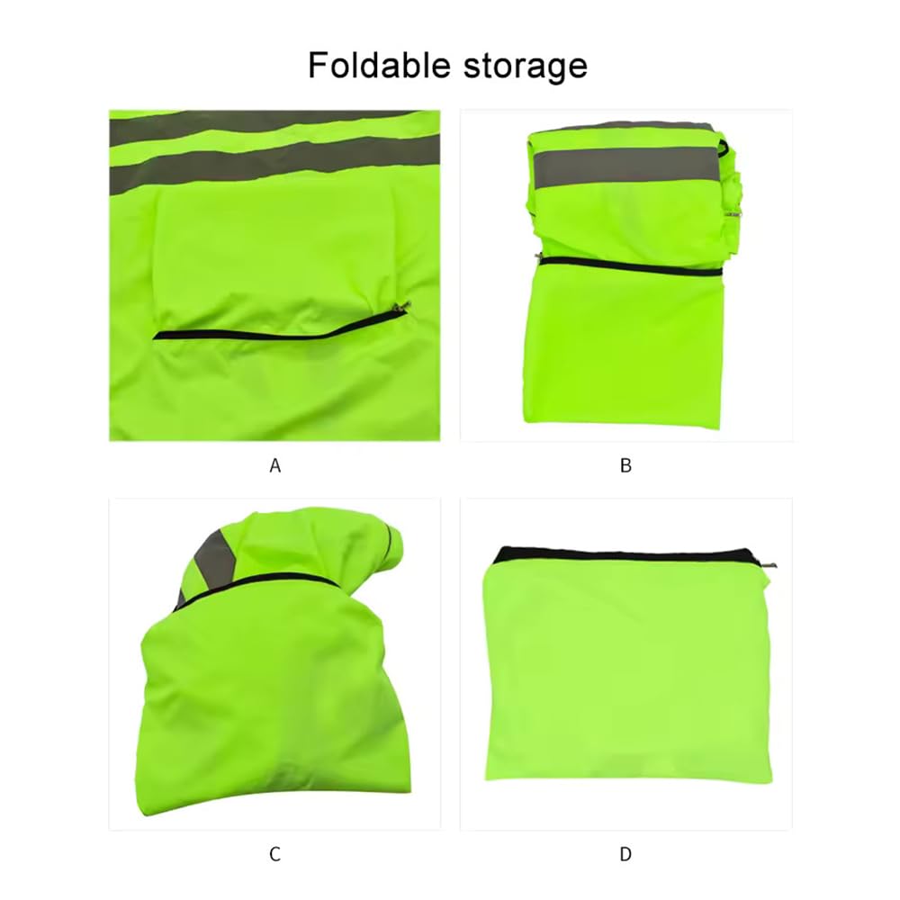 Chaqueta De Ciclismo Para Hombre Y Mujer Impermeable Ligera, Transpirable Para Correr Al Aire Libre De Alta Visibilidad. Chaqueta Deportiva Para MTB Running Y Senderismo,black-L