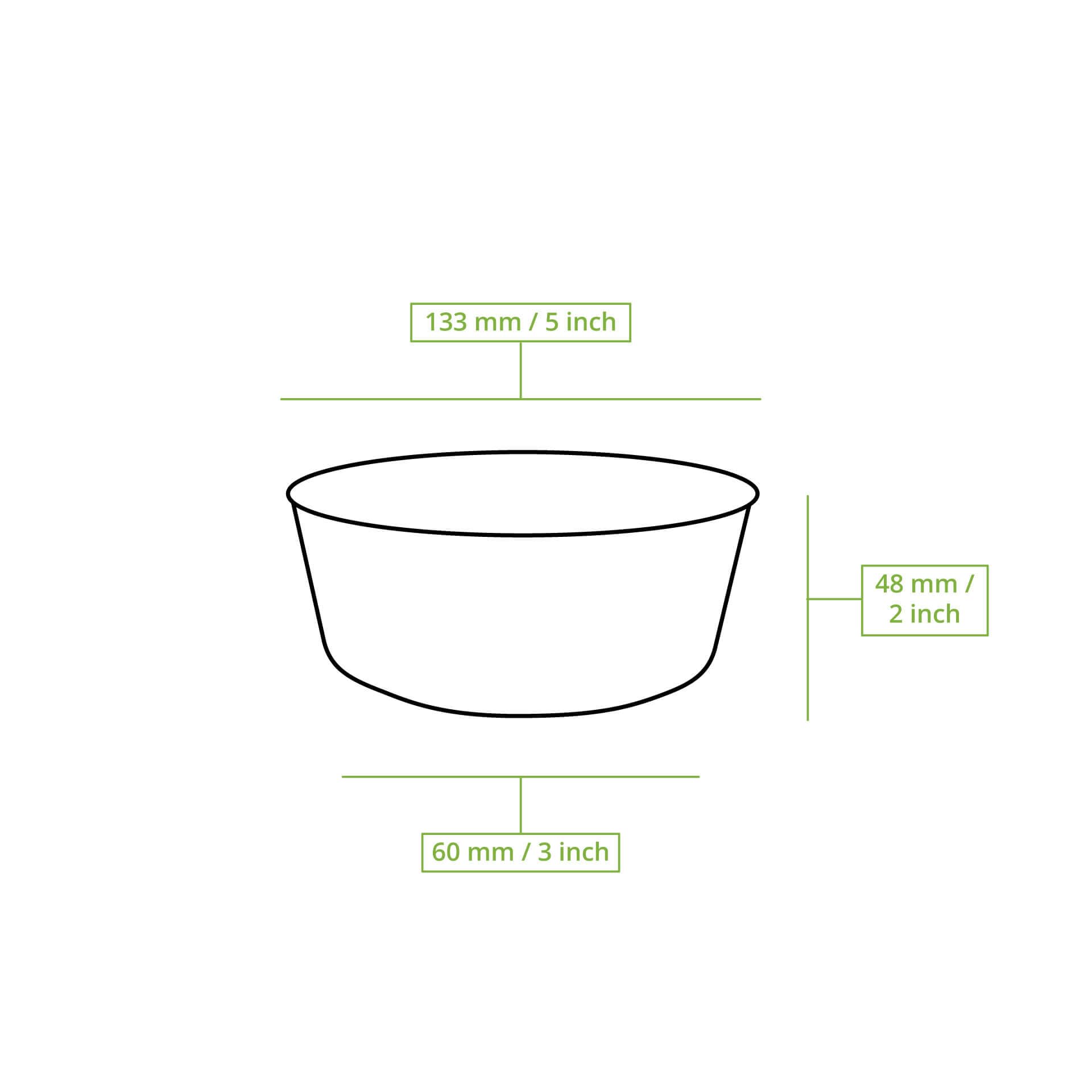 BIOZOYG 200x Cuenco de hoja de palma 275 ml redondo - Plato hondo desechable para sopa, cuenco para ensalada compostable - Vajilla de fiesta sostenible