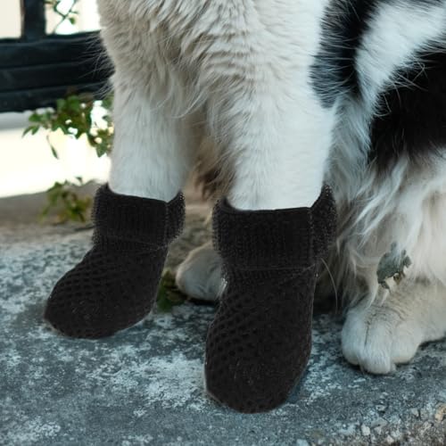 Image of 4Pcs Adjustable Cat Claw Caps - Anti-Scratch Foot Covers for Cats Soft Breathable Polyester Mittens for Medicine Feeding Indoor Outdoor Use